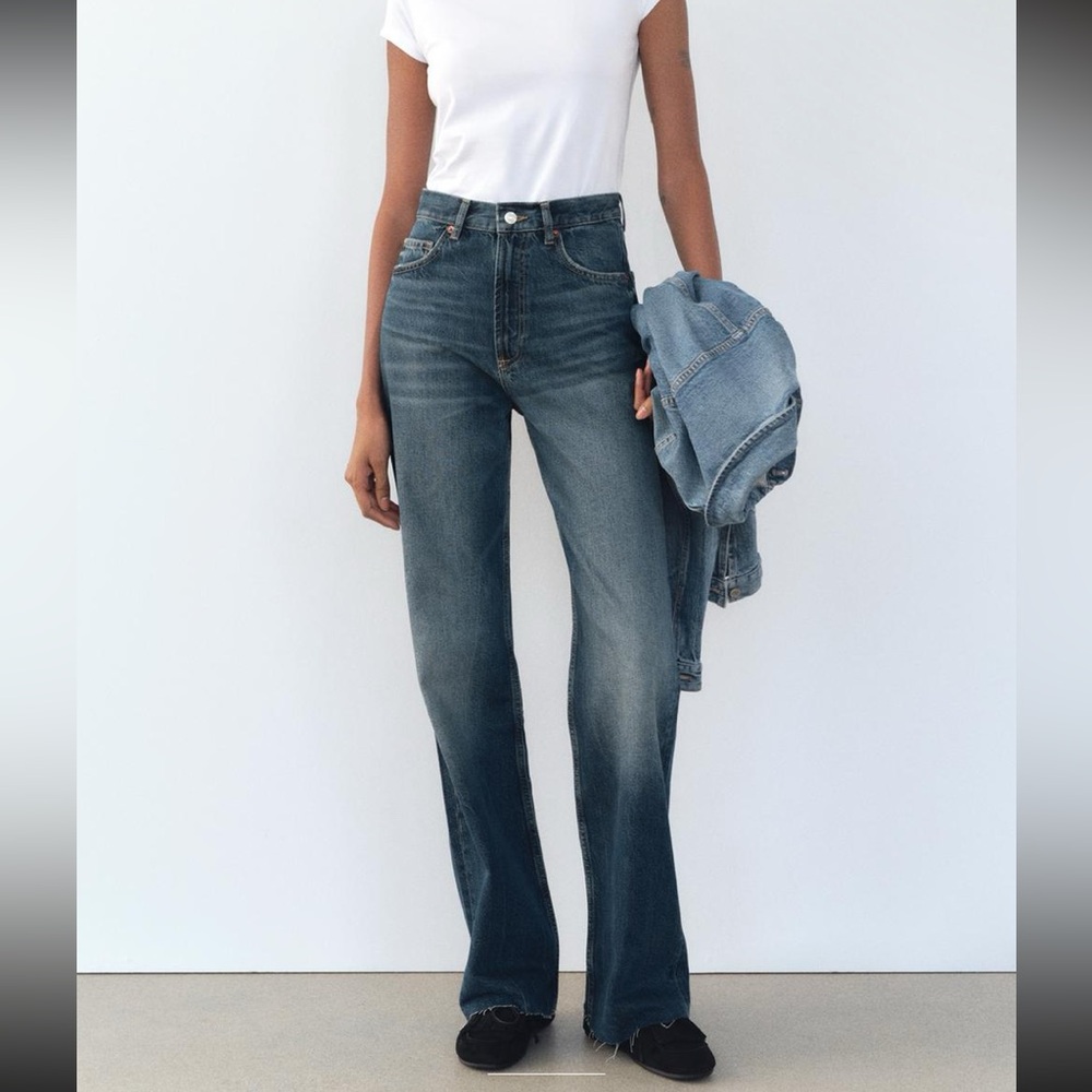 FULL LENGTH TRF HIGH RISE WIDE LEG JEANS